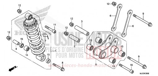 REAR CUSHION NC750JH de 2017